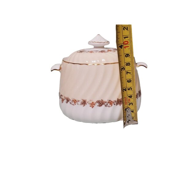 Minton “Vineyard” Teapot, Creamer & Lidded Sugar Bowl – Fine Bone China, England - Picture 5 of 8